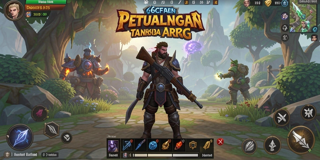 Screenshot menampilkan aksi mendebarkan dalam pertarungan ARPG.