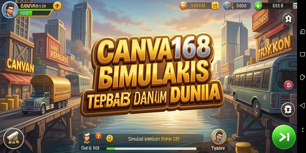 Tampilan gameplay seru dalam CANVA168 yang penuh tantangan Tycoon.