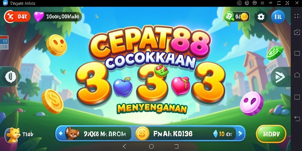 Tangkapan layar gameplay CEPAT88 dengan aksi Match-3 yang seru.