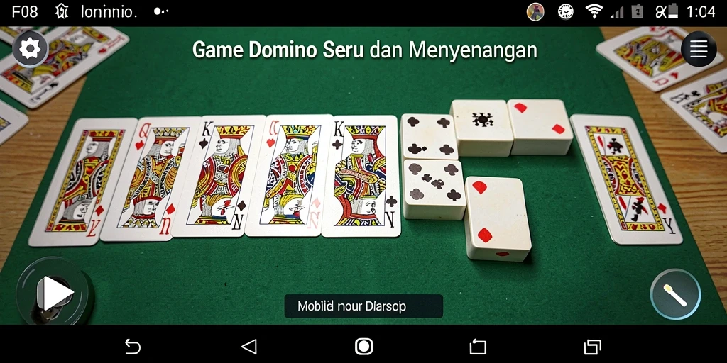 Tampilan gameplay seru dari F08 yang menampilkan strategi Domino.