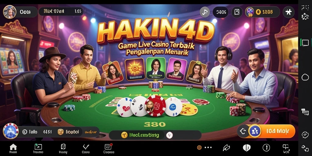 Gameplay Live Casino HAKIN4D dengan dealer profesional dan interaksi langsung.