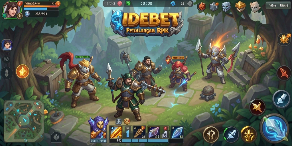 Tangkapan layar gameplay <strong>IDEBET</strong> menampilkan pertempuran epik dalam dunia RPG yang menarik.