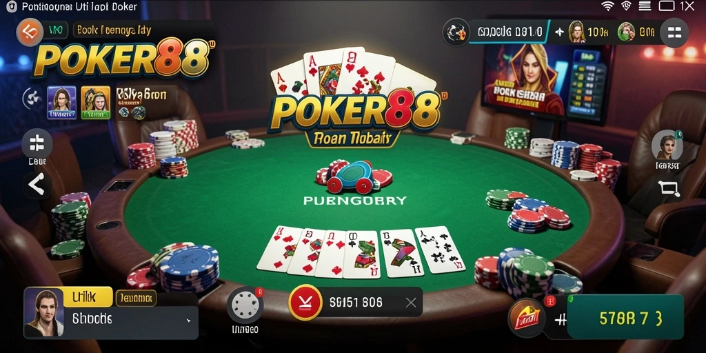 Tampilan gameplay POKER88 dengan antarmuka yang menarik.