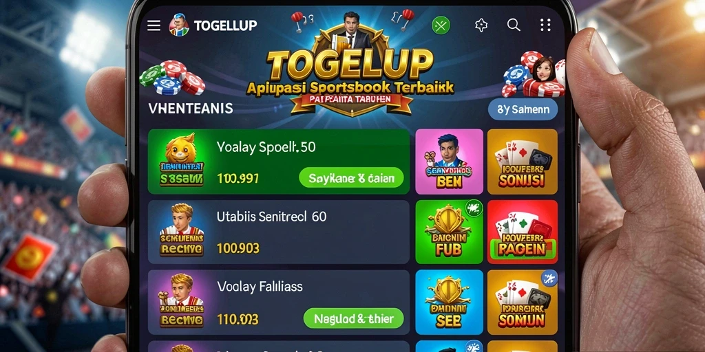 Tampilan gameplay menarik dalam aplikasi Sportsbook TOGELUP.