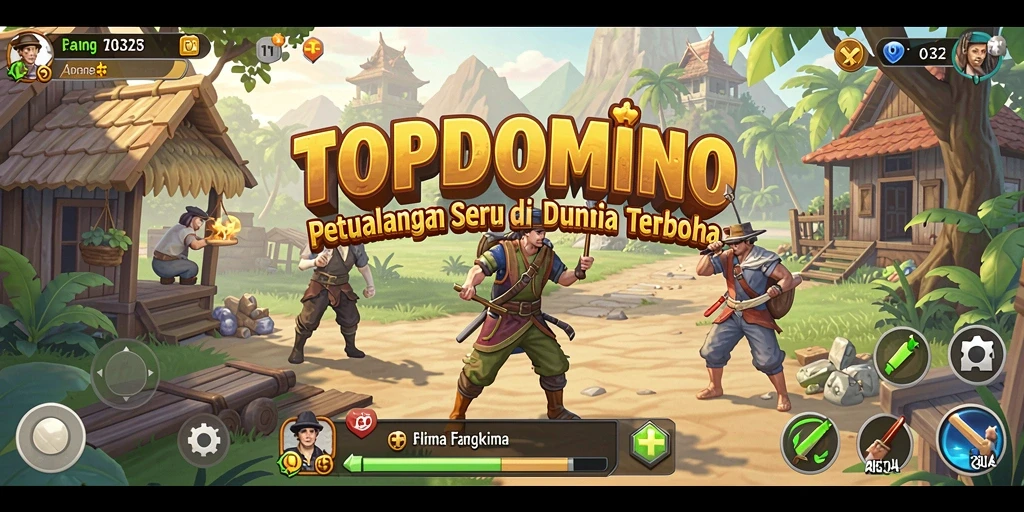 Tampilan gameplay Open World yang menarik di TOPDOMINO.