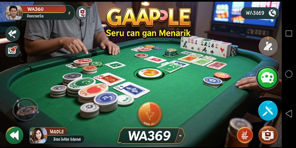 Tampilan gameplay menarik di WA369 dengan elemen Gaple.
